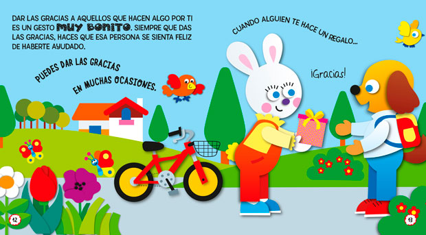 Páginas libro infantil Pido permiso y doy las gracias, emociones en preescolar, educacion emocional infantil, inteligencia emocional en infantil, emociones basicas infantil, inteligencia emocional infancia