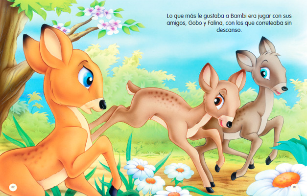 Páginas libro infantil Bambi, libros para iniciarse en la lectura, libros lectura, libros lectura primaria, libros de lectura juvenil, libros lectura infantil, libros para niños de 10 años, libros de lectura fácil