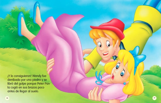 Páginas libro infantil Peter Pan, Libros ingles