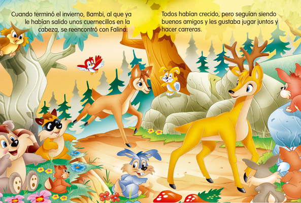 Páginas libro infantil Bambi, libros para iniciarse en la lectura, libros lectura, libros lectura primaria, libros de lectura juvenil, libros lectura infantil, libros para niños de 10 años, libros de lectura fácil