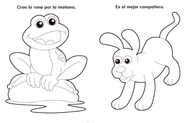 Páginas libro infantil Pintando Aprendo 5, libros para iluminar, libros para iluminar infantiles, cuaderno para iluminar, dibujos para colorear, dibujos para dibujar, dibujos para niños, dibujos colorear