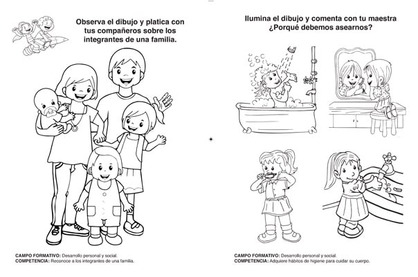 Páginas libro infantil Traza, Colorea y Aprende 2, libros preescolar, actividaes preescolar, articulos pedagógicos preescolar, educación preescolar