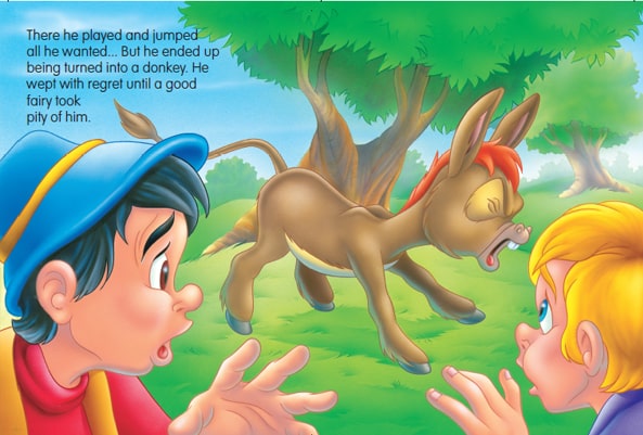 Páginas libro infantil Pinocchio, Libros ingles