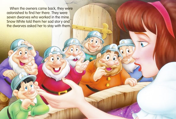 Páginas libro infantil Snow White, Libros ingles