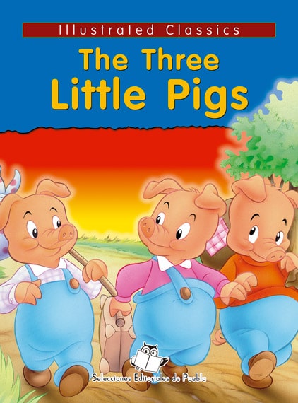 Portada libro infantil The Three Little Pigs, Libros ingles