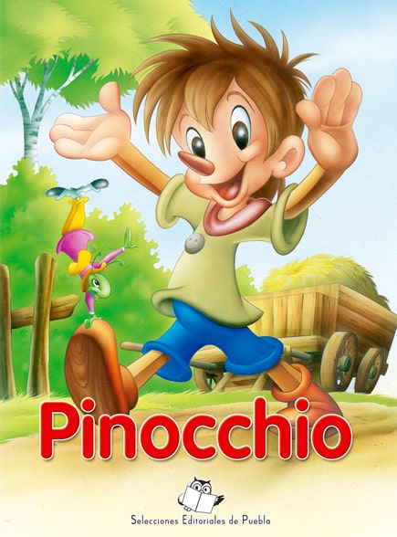 Portada libro infantil Pinocchio, Libros ingles