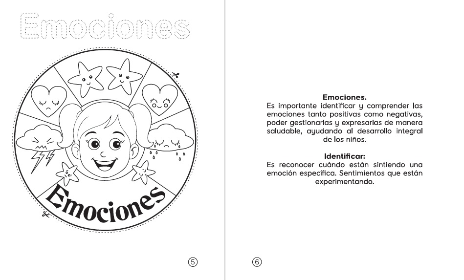 Páginas libro infantil Mandalas Infantiles de Emociones, libros preescolar, actividaes preescolar, articulos pedagógicos preescolar, educación preescolar